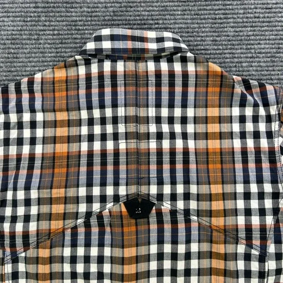 G-Star Raw Aero Phantom Check Plaid Long Sleeve Button Up Shirt Mens Medium - Picture 9 of 16
